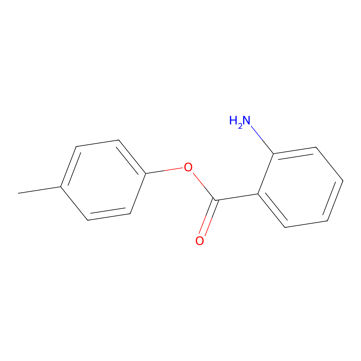 4-Methylphenyl 2-aminobenzoate molecular structure, CAS 100669-97-4