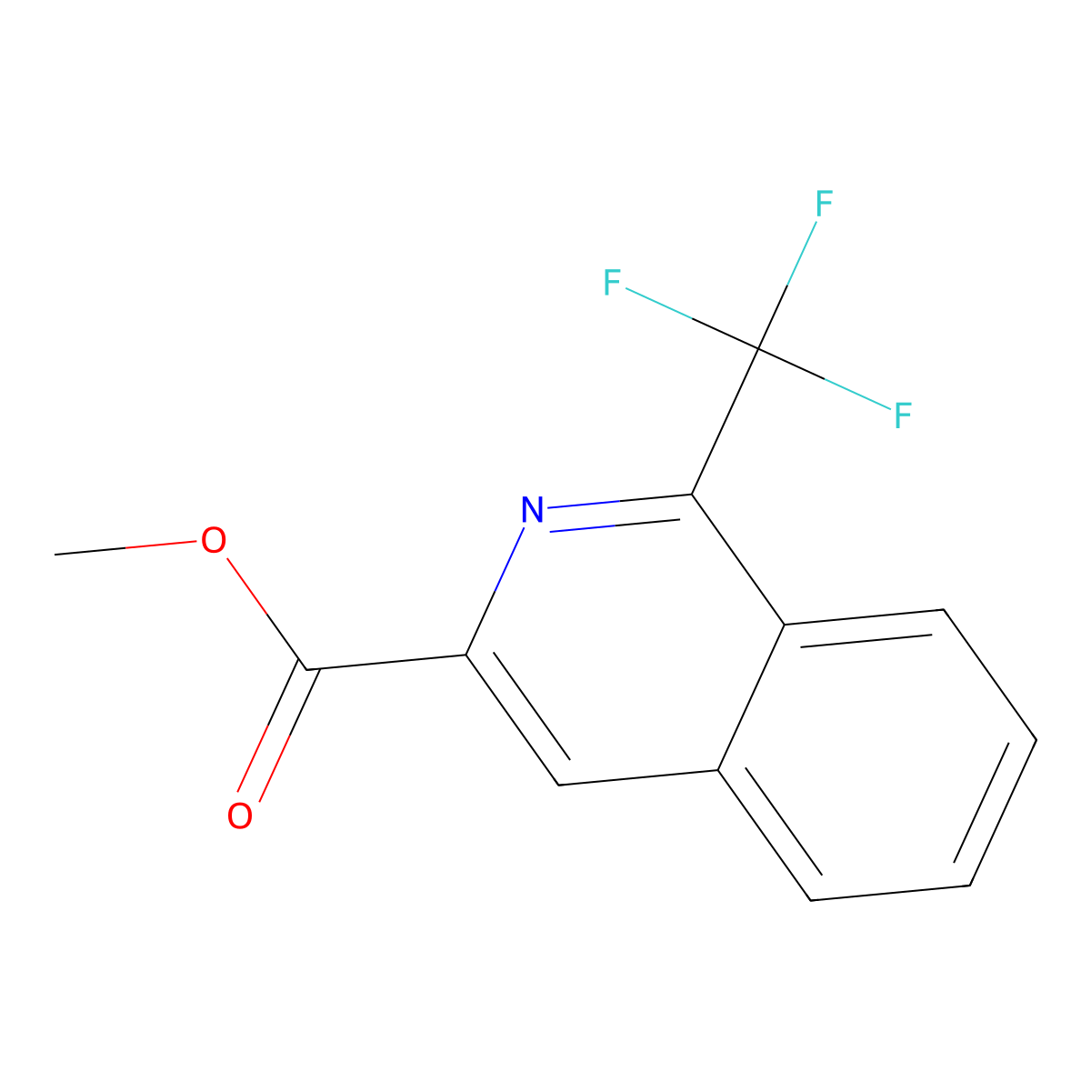 Methyl 1-(trifluoromethyl)isoquinoline-3-carboxylate molecular structure, CAS 1006707-71-6