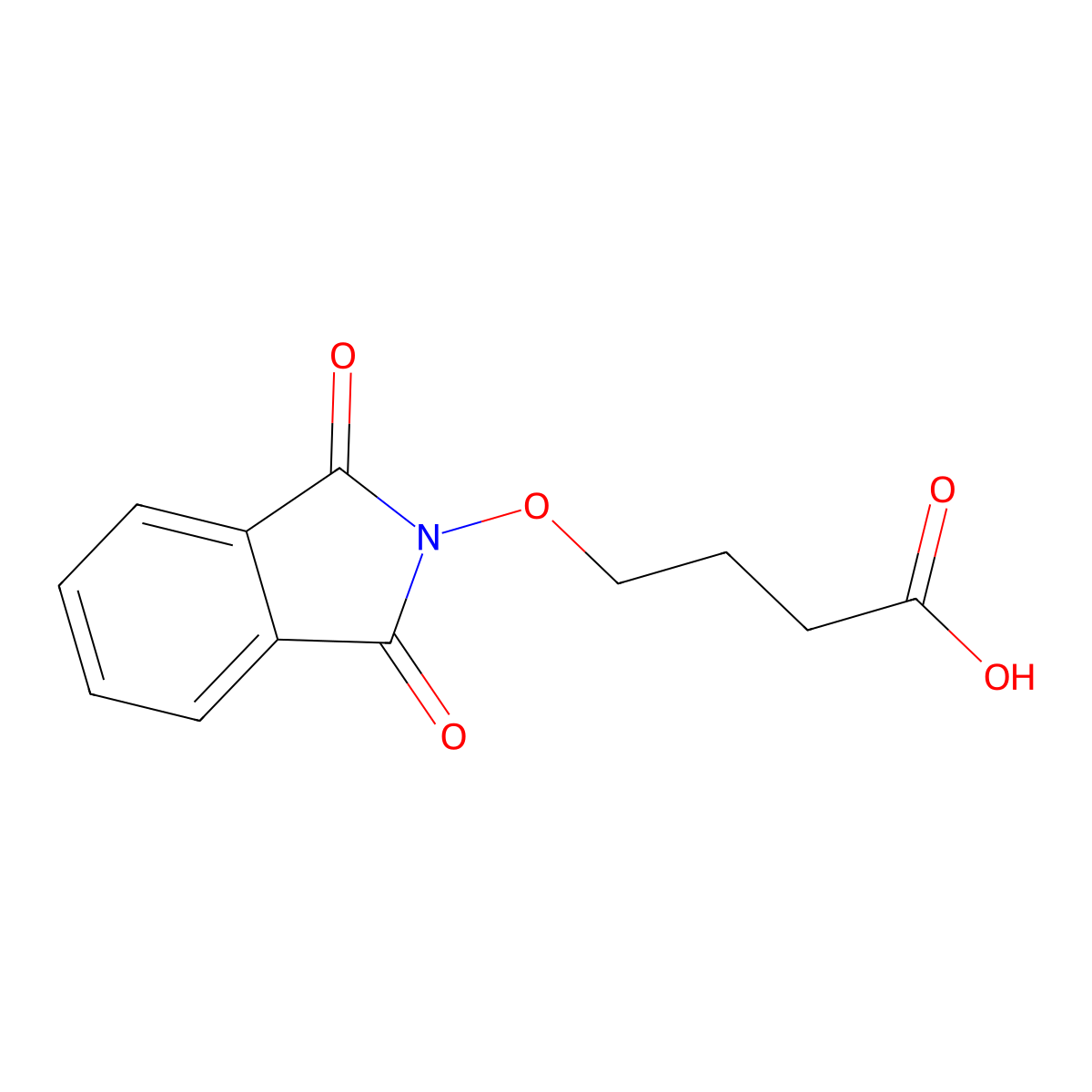 4-((1,3-Dioxoisoindolin-2-yl)oxy)butanoic acid molecular structure, CAS 1006728-94-4