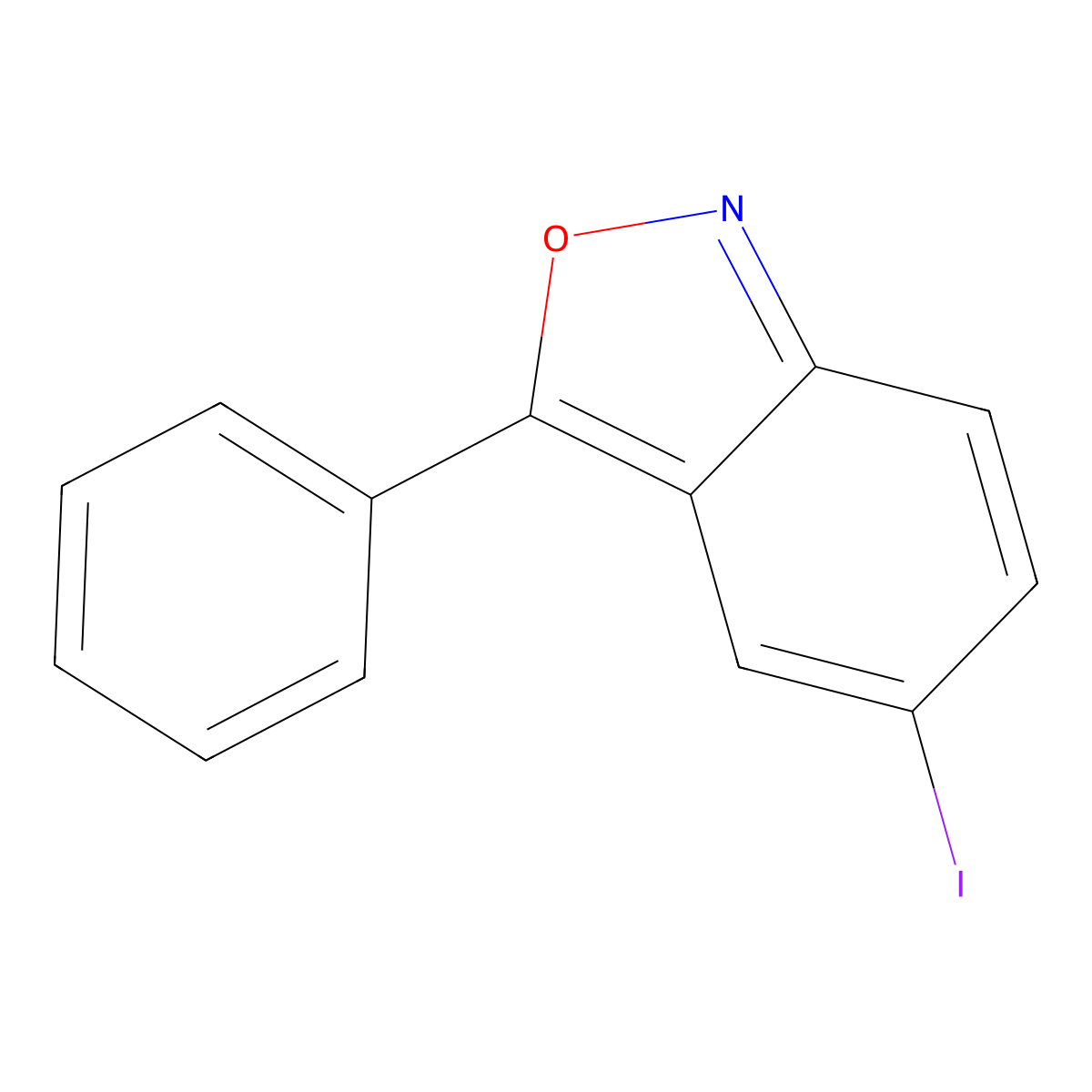 5-Iodo-3-phenylbenzo[c]isoxazole molecular structure, CAS 100675-76-1