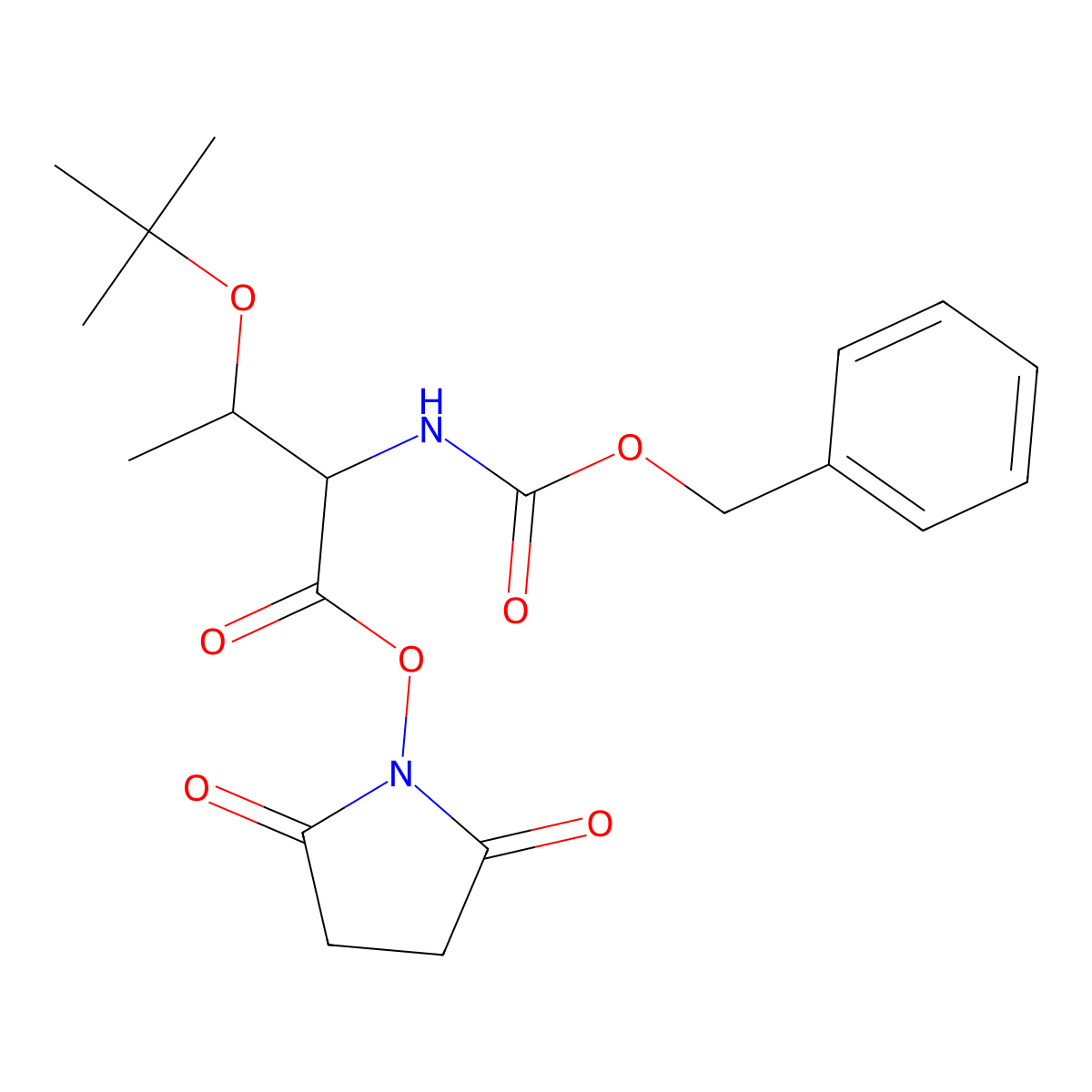 Z-Thr(tBu)-OSU molecular structure, CAS 10068-65-2