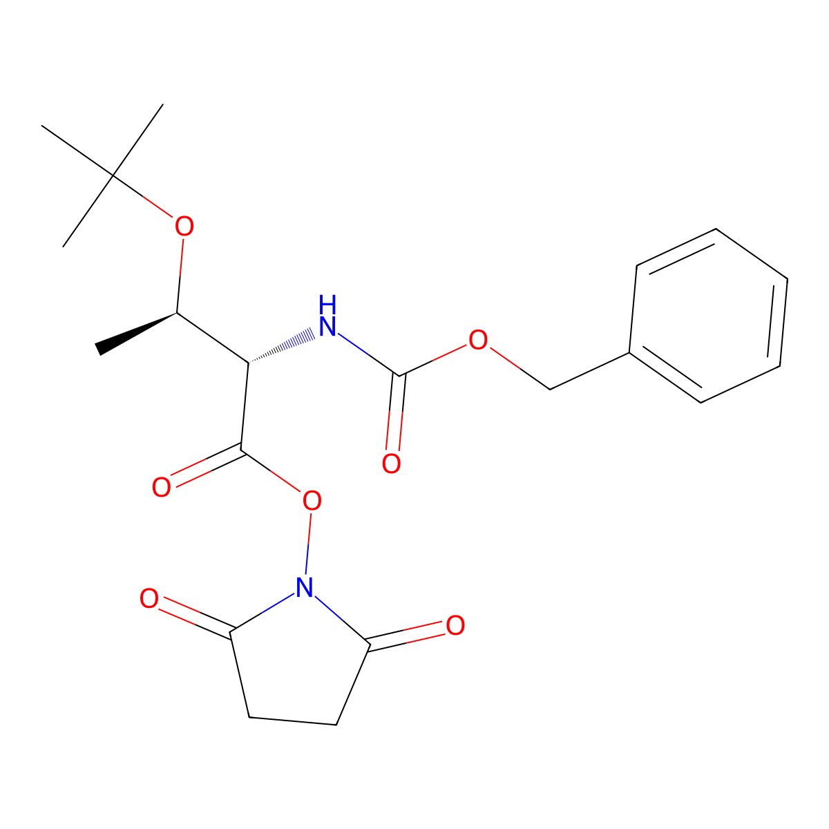 Z-Thr(tBu)-OSU molecular structure, CAS 10068-65-2