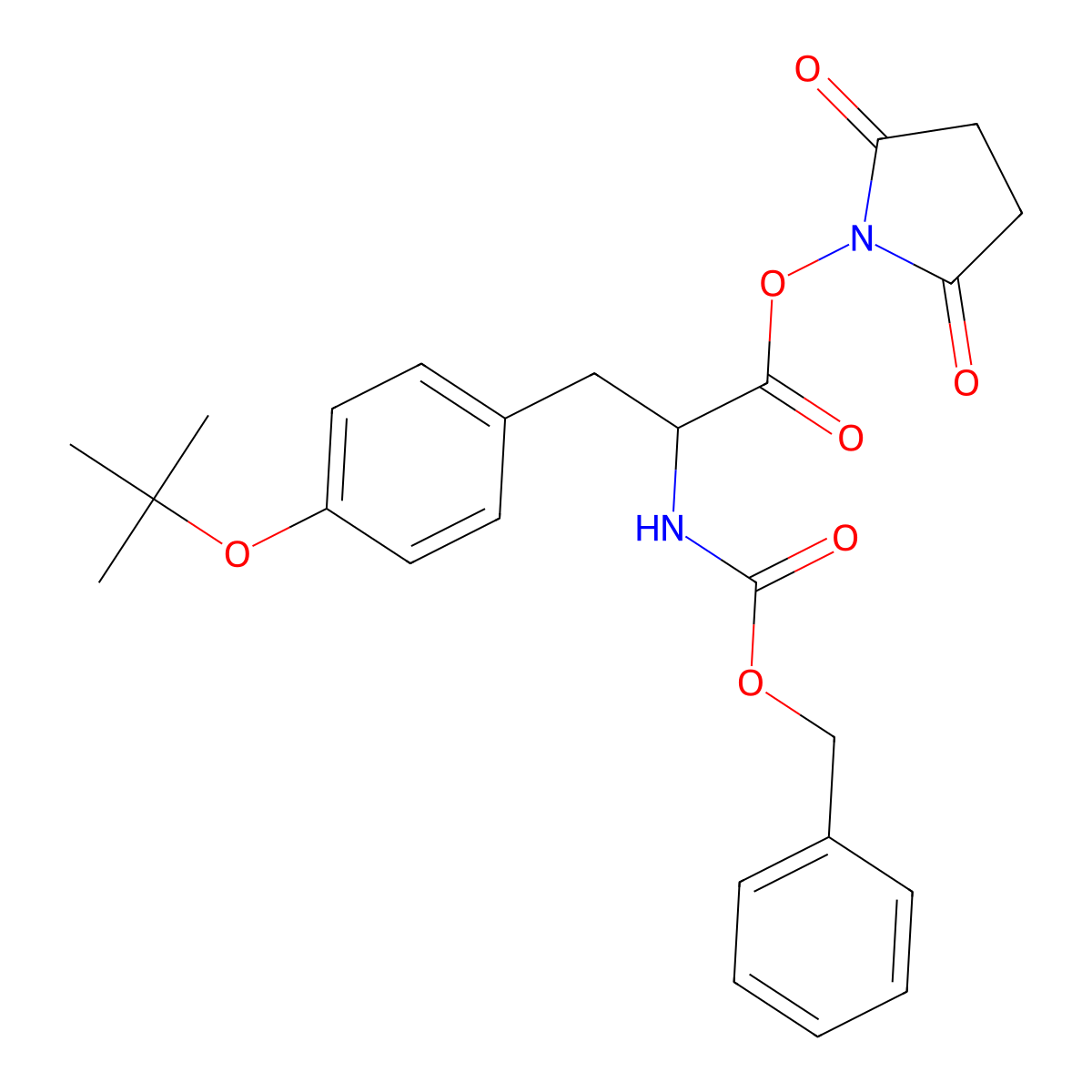 Z-Tyr(tBu)-OSu molecular structure, CAS 10068-67-4