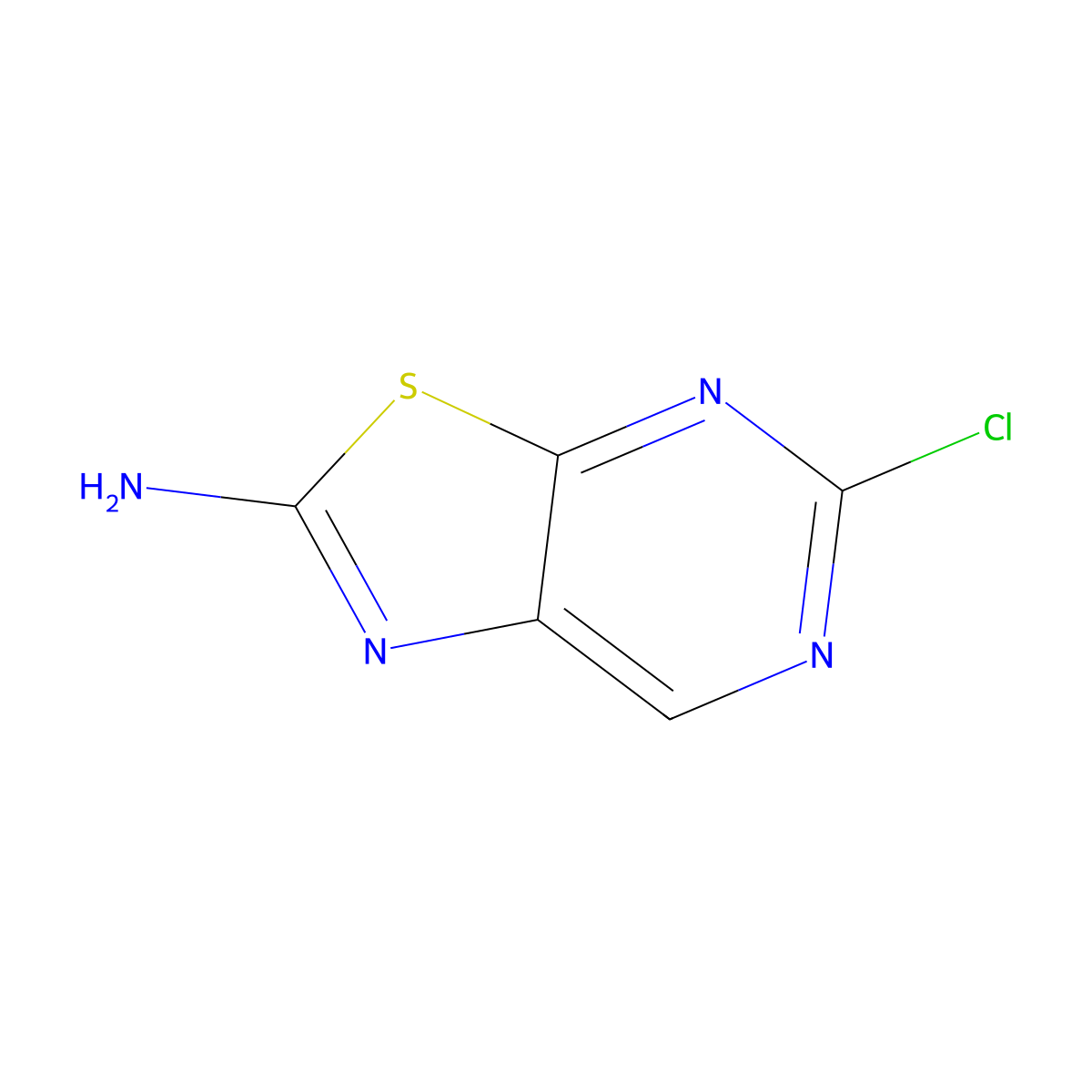 5-Chloro-[1,3]thiazolo[5,4-d]pyrimidin-2-amine molecular structure, CAS 1006879-06-6