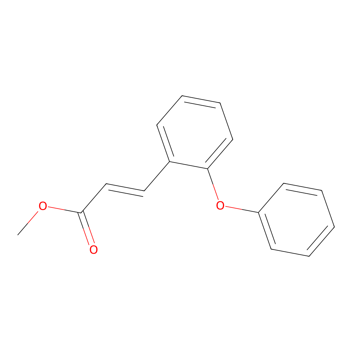 Methyl 3-(2-phenoxyphenyl)acrylate molecular structure, CAS 100688-46-8