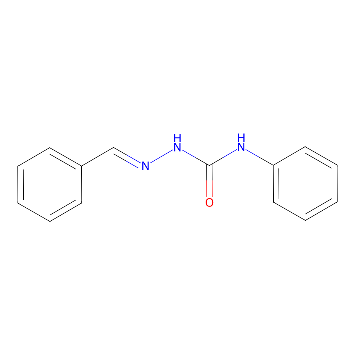 1-[(E)-Benzylideneamino]-3-phenyl-urea molecular structure, CAS 1006894-80-9