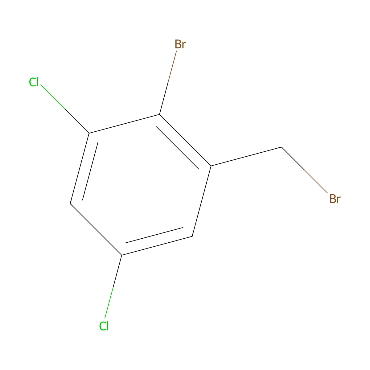 2-Bromo-1-(bromomethyl)-3,5-dichlorobenzene molecular structure, CAS 1006898-81-2