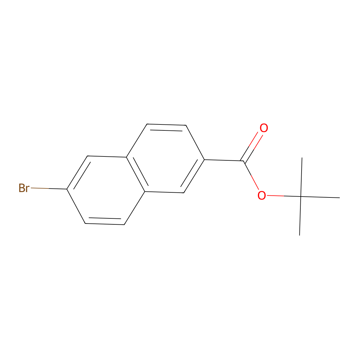 Tert-butyl 6-bromo-2-naphthoate molecular structure, CAS 1006899-73-5