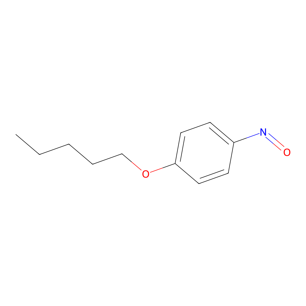 p-Nitrosophenyl pentyl ether molecular structure, CAS 100690-33-3