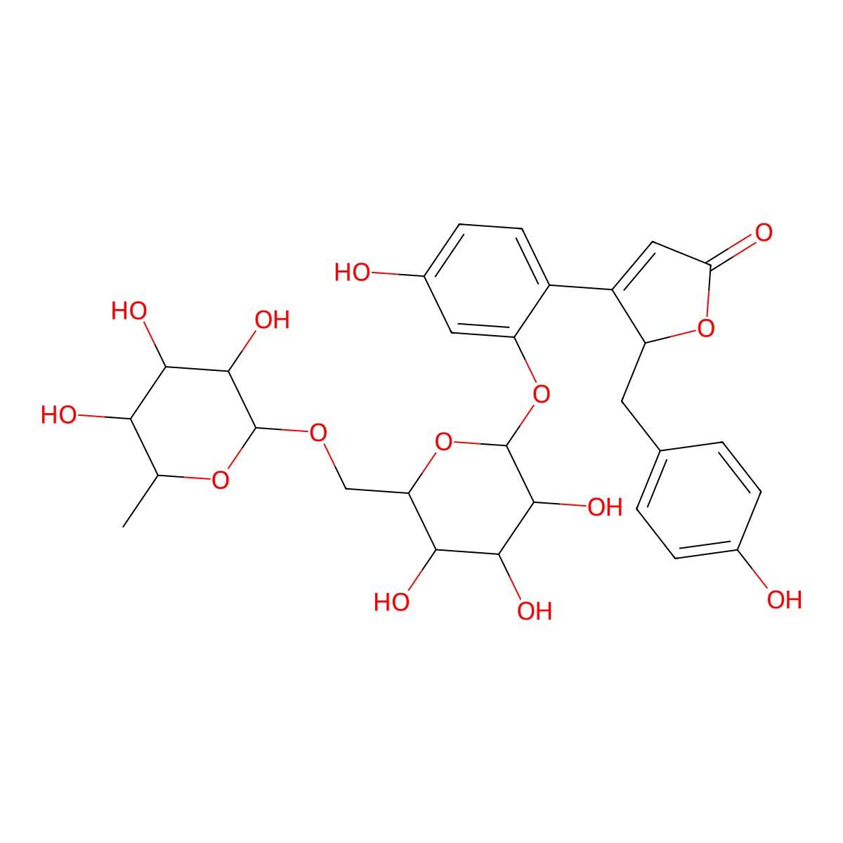 Pueroside A molecular structure, CAS 100692-52-2