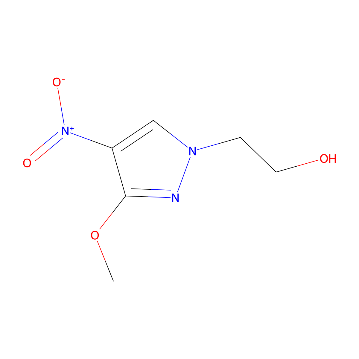 2-(3-methoxy-4-nitro-1H-pyrazol-1-yl)ethanol molecular structure, CAS 1006950-52-2