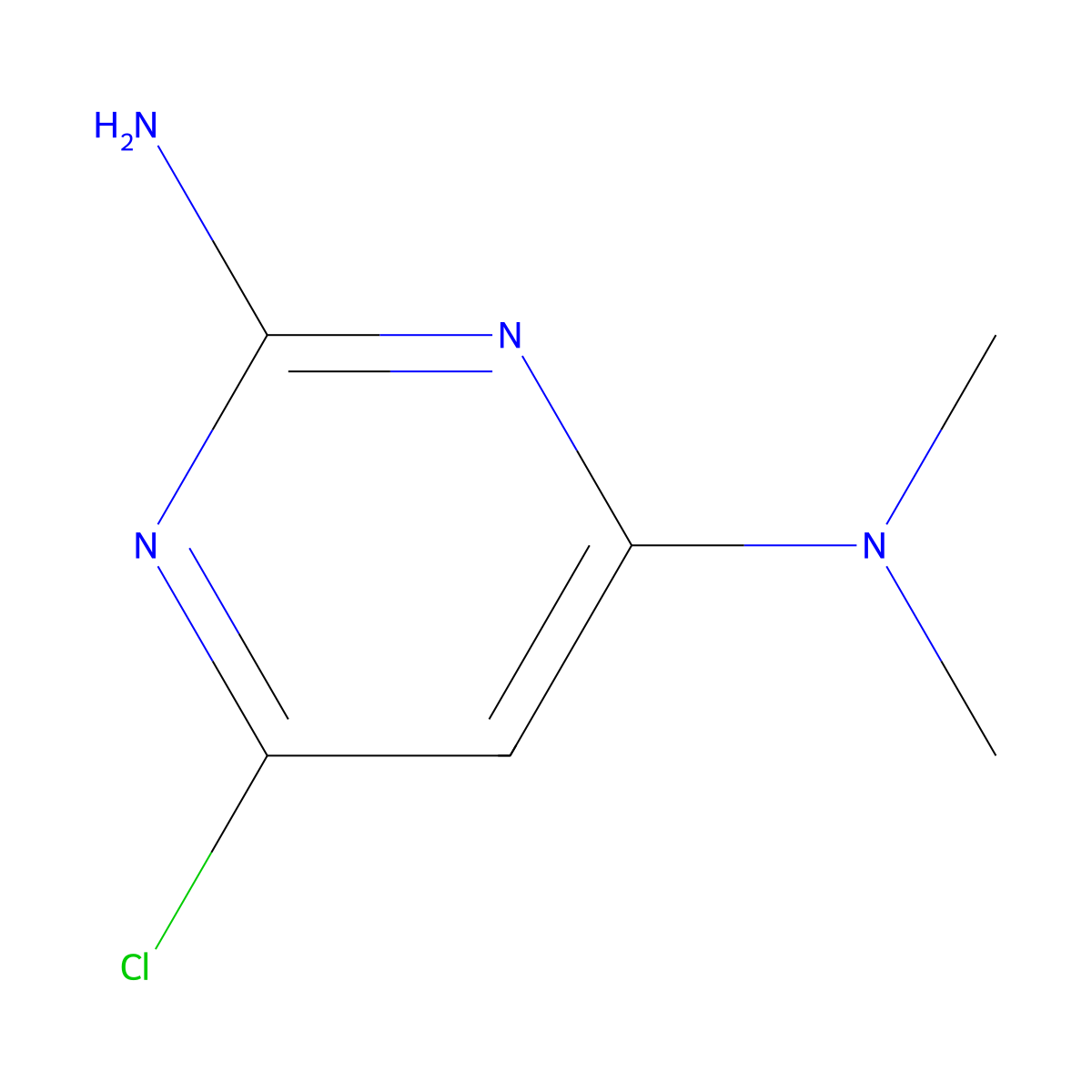 6-Chloro-n4,n4-dimethylpyrimidine-2,4-diamine molecular structure, CAS 1007-11-0