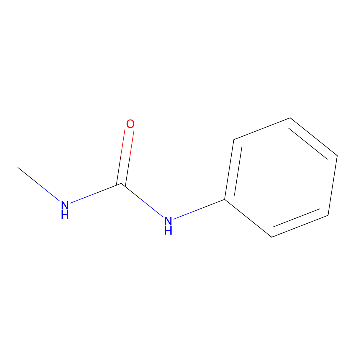1-Methyl-3-phenylurea molecular structure, CAS 1007-36-9