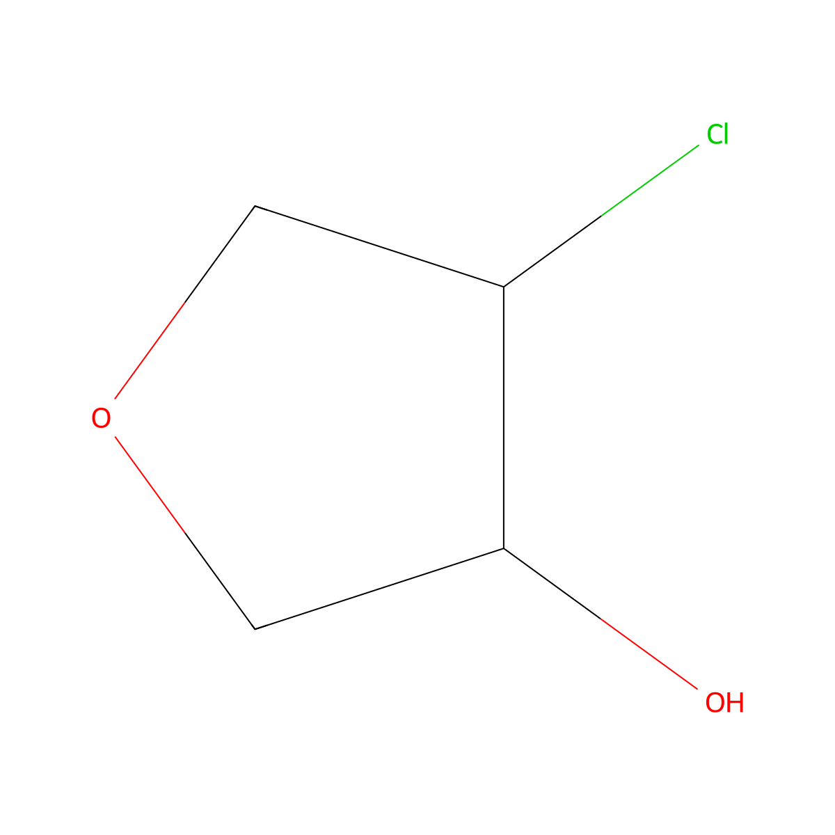4-Chlorotetrahydrofuran-3-OL molecular structure, CAS 100703-89-7