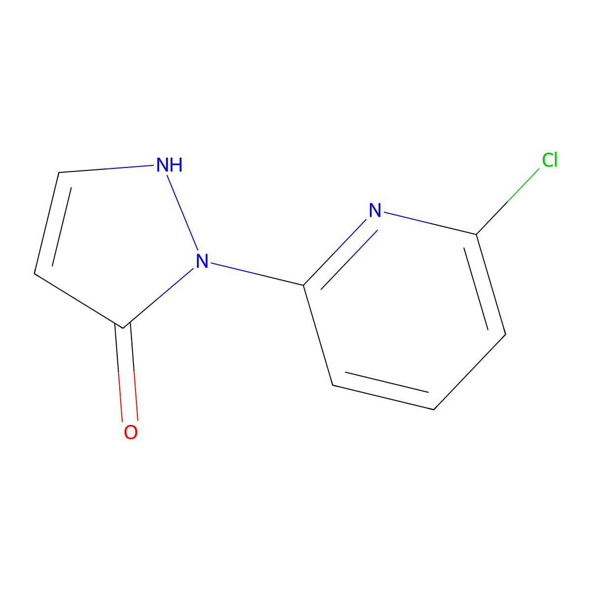 1-(6-Chloropyridin-2-yl)-1H-pyrazol-5-ol molecular structure, CAS 1007030-95-6