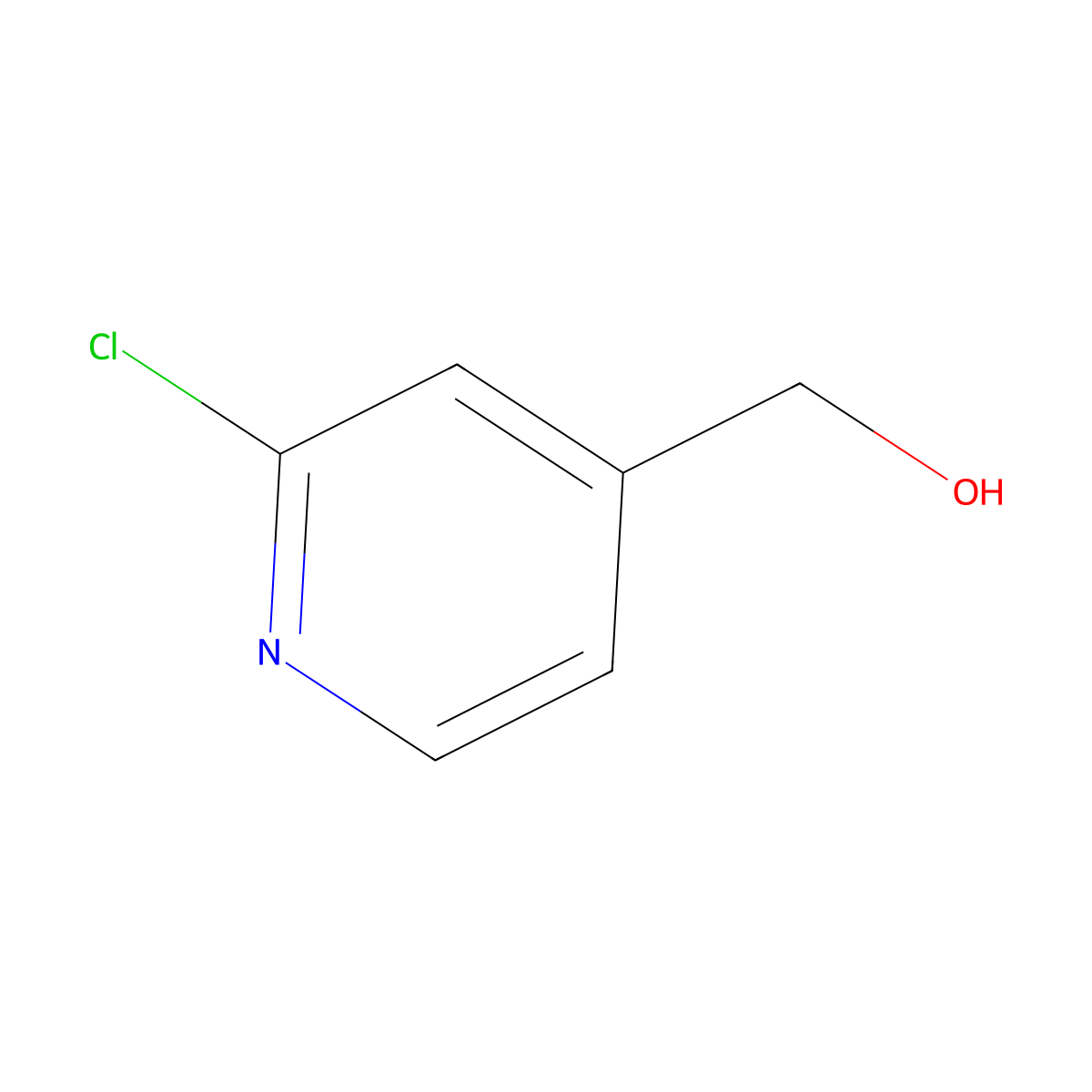 (2-Chloropyridin-4-yl)methanol molecular structure, CAS 100704-10-7