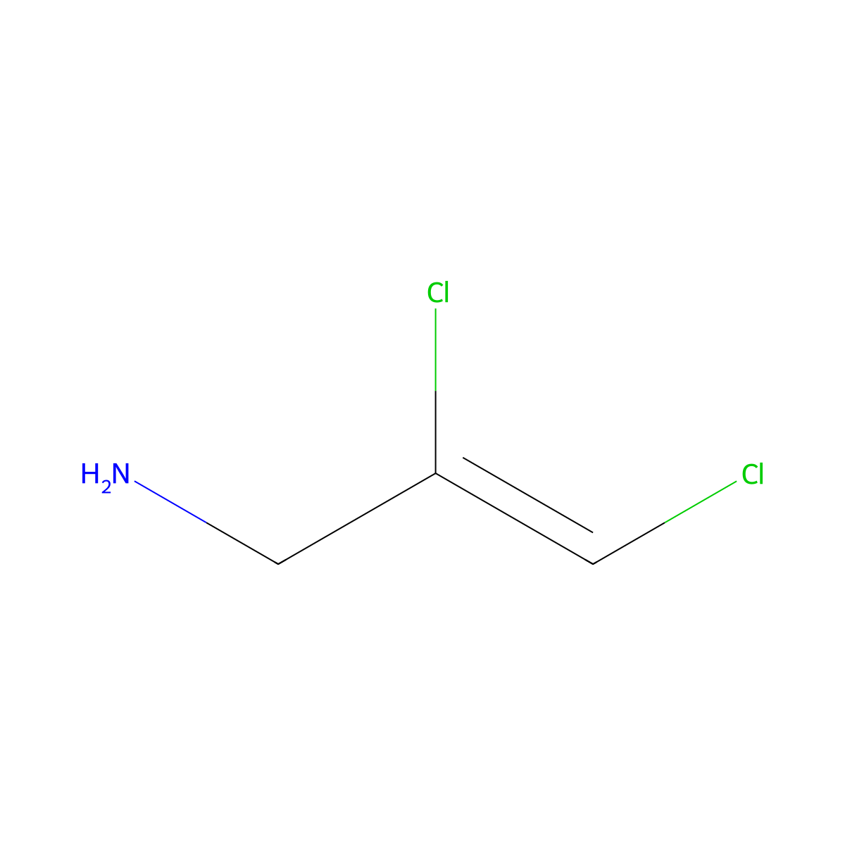 2,3-Dichloroprop-2-en-1-amine molecular structure, CAS 100704-14-1