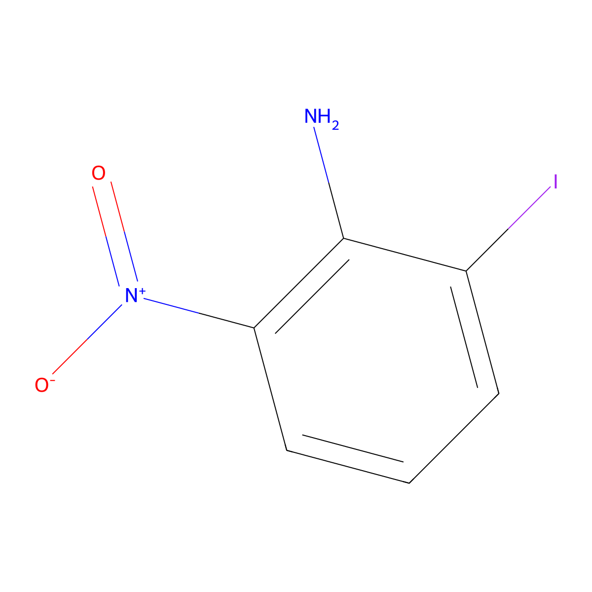 2-Iodo-6-nitroaniline molecular structure, CAS 100704-34-5