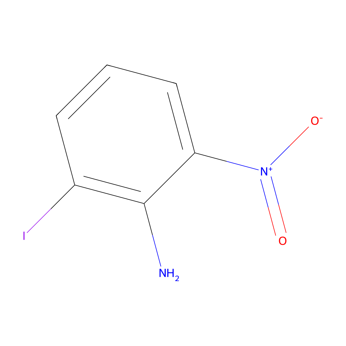 2-Iodo-6-nitroaniline molecular structure, CAS 100704-34-5