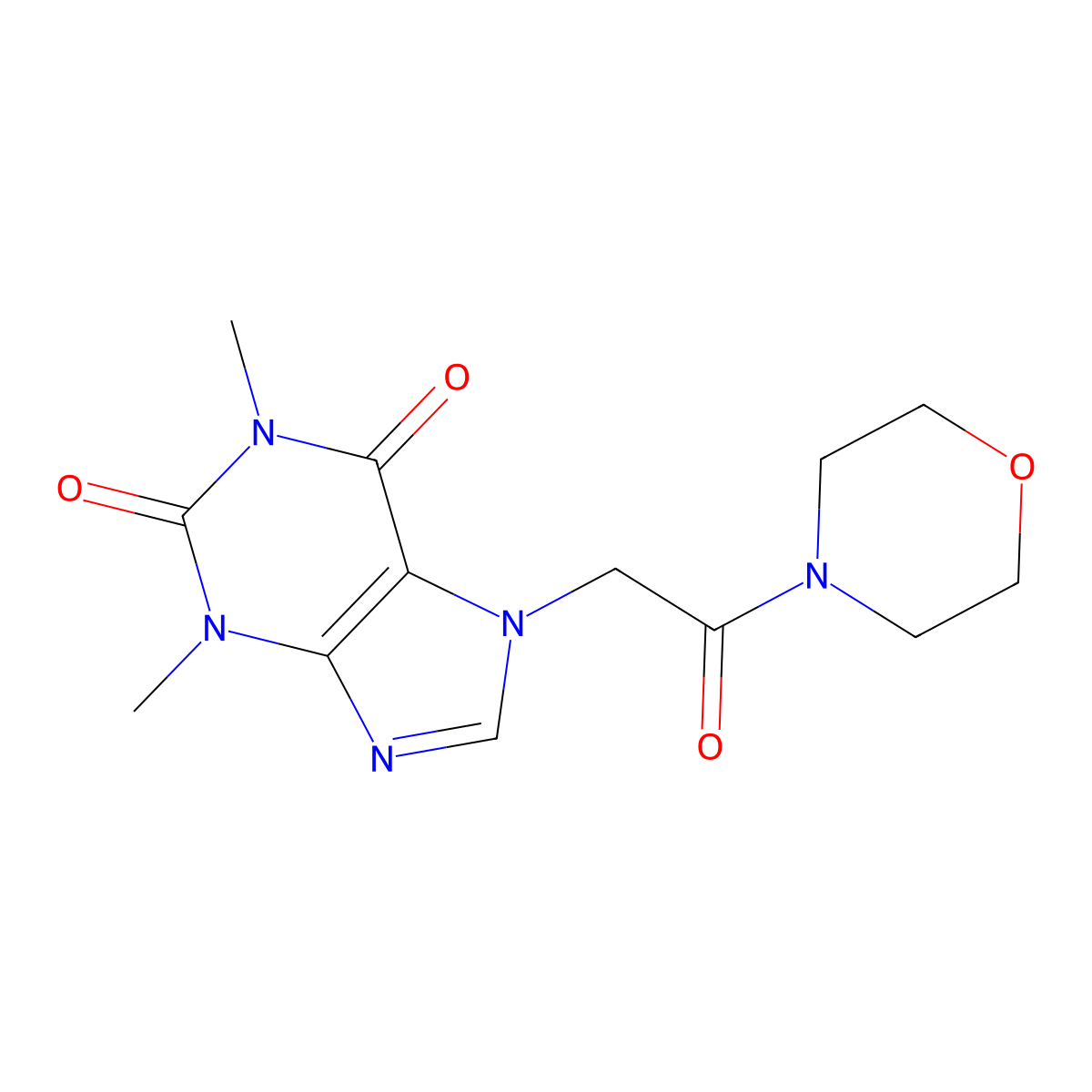 Teomorfolin molecular structure, CAS 100706-81-8