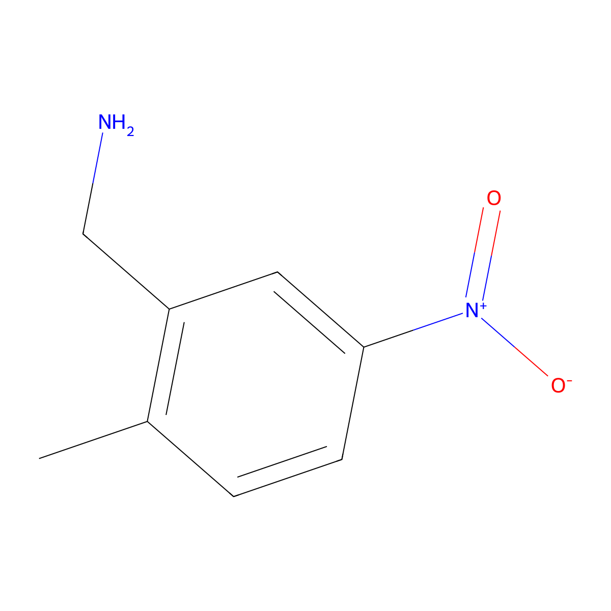 (2-Methyl-5-nitrophenyl)methanamine molecular structure, CAS 100708-81-4