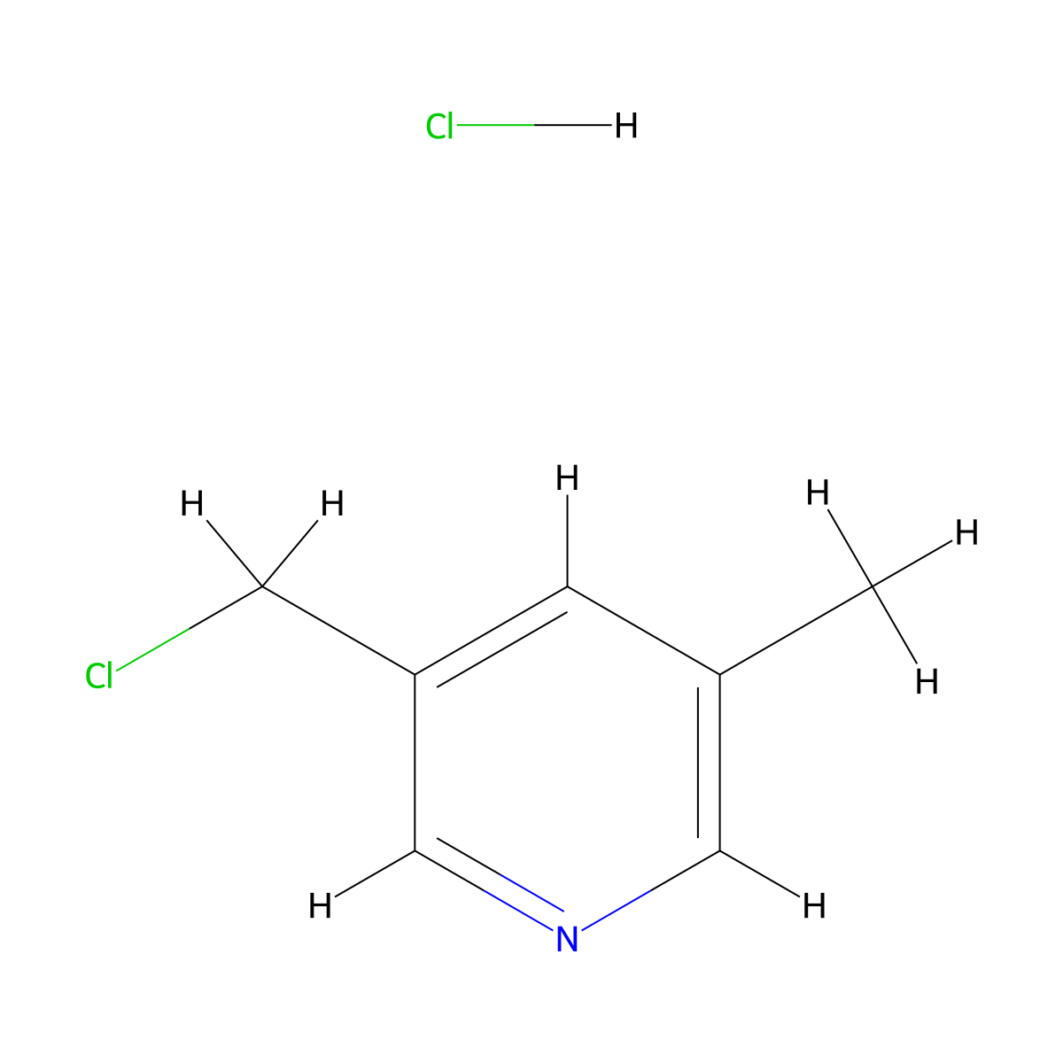 3-(Chloromethyl)-5-methylpyridine hydrochloride molecular structure, CAS 1007089-84-0