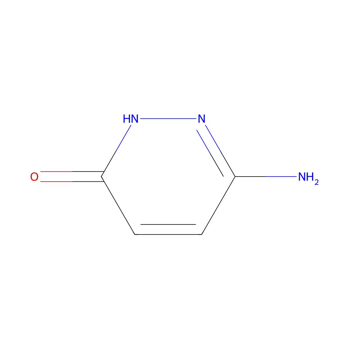 6-Aminopyridazin-3(2H)-one molecular structure, CAS 10071-13-3