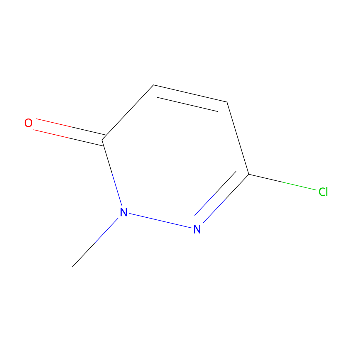 6-Chloro-2-methyl-2,3-dihydropyridazin-3-one molecular structure, CAS 10071-38-2