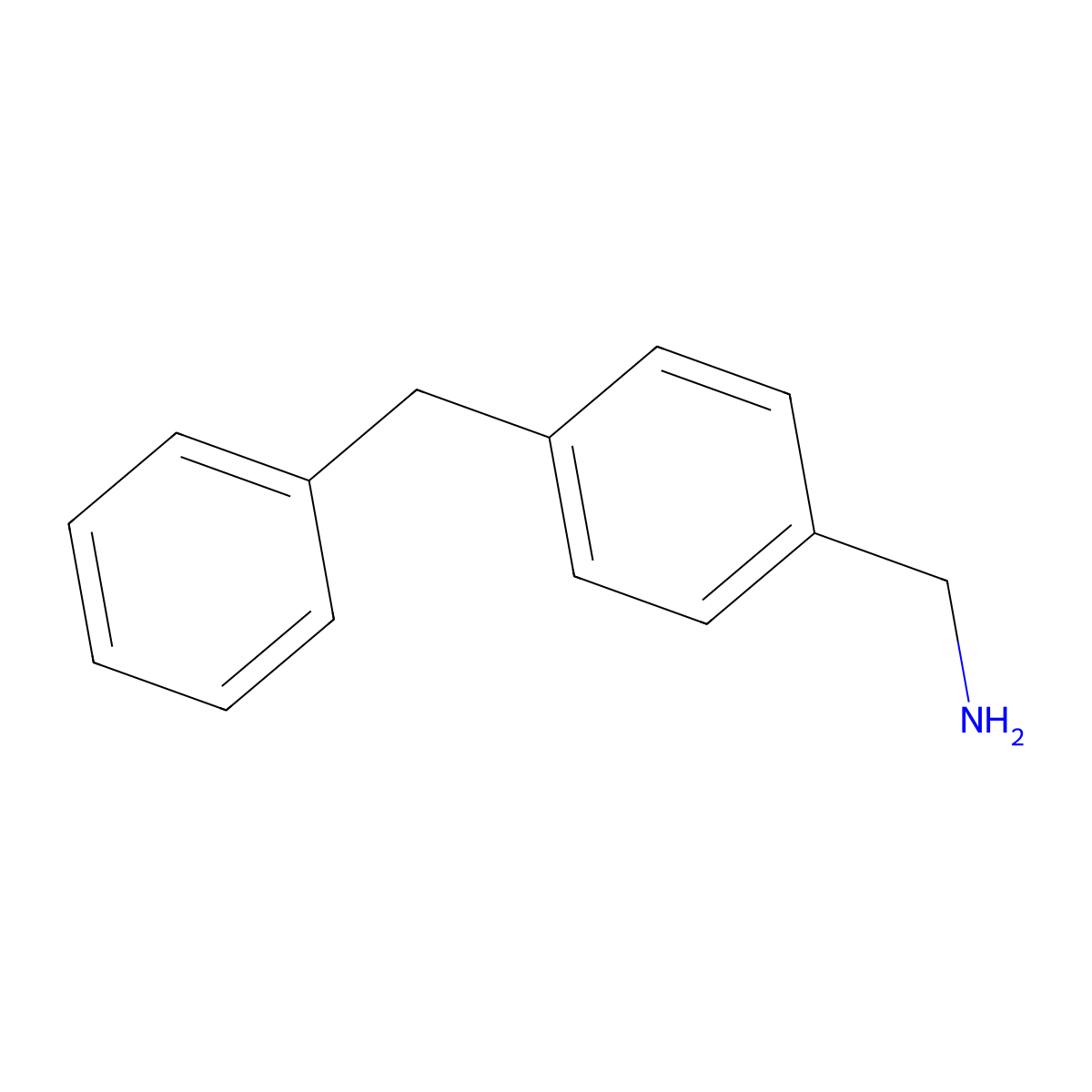 4-(Phenylmethyl)benzenemethanamine molecular structure, CAS 100710-32-5