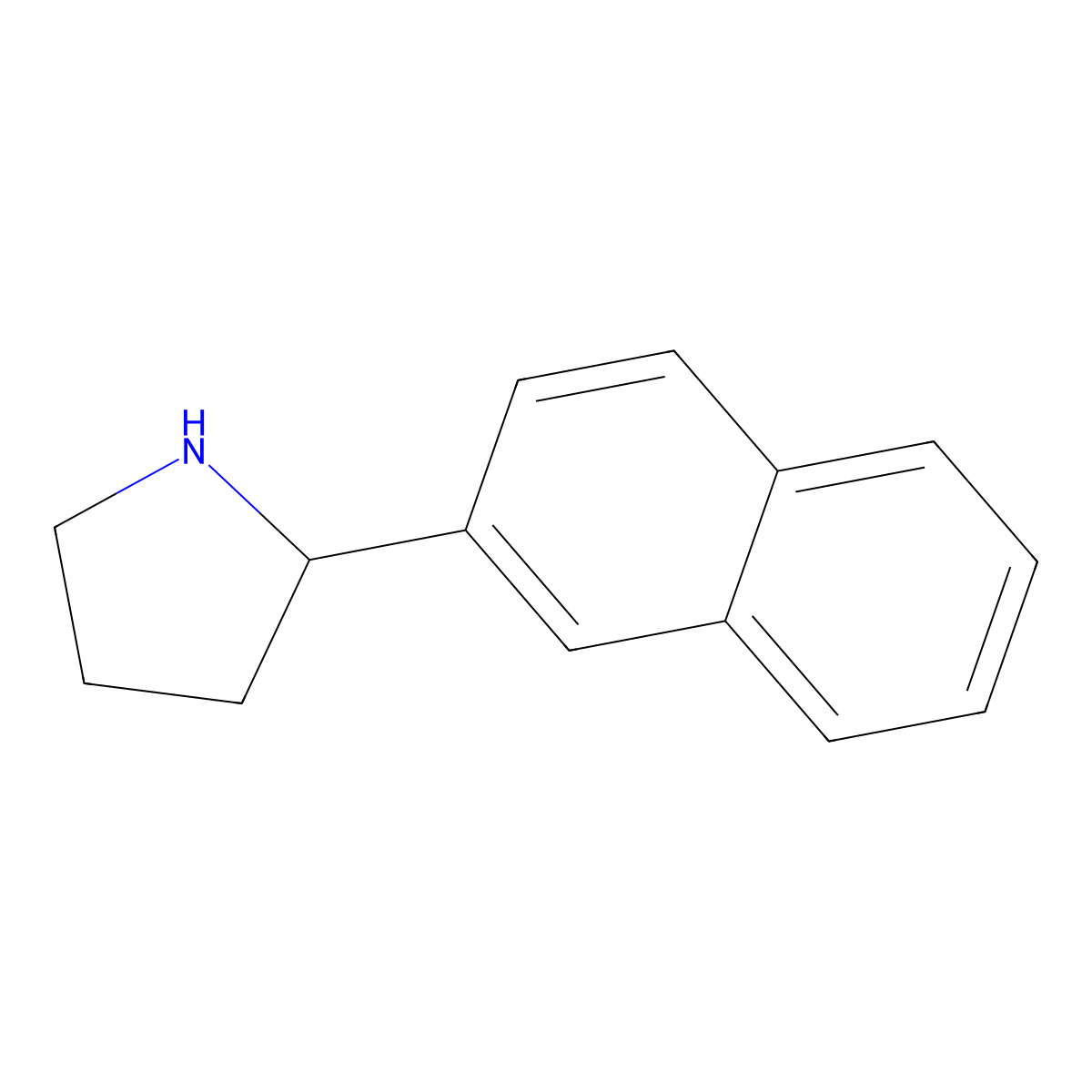 2-(2-Naphthalenyl)pyrrolidine molecular structure, CAS 100710-37-0