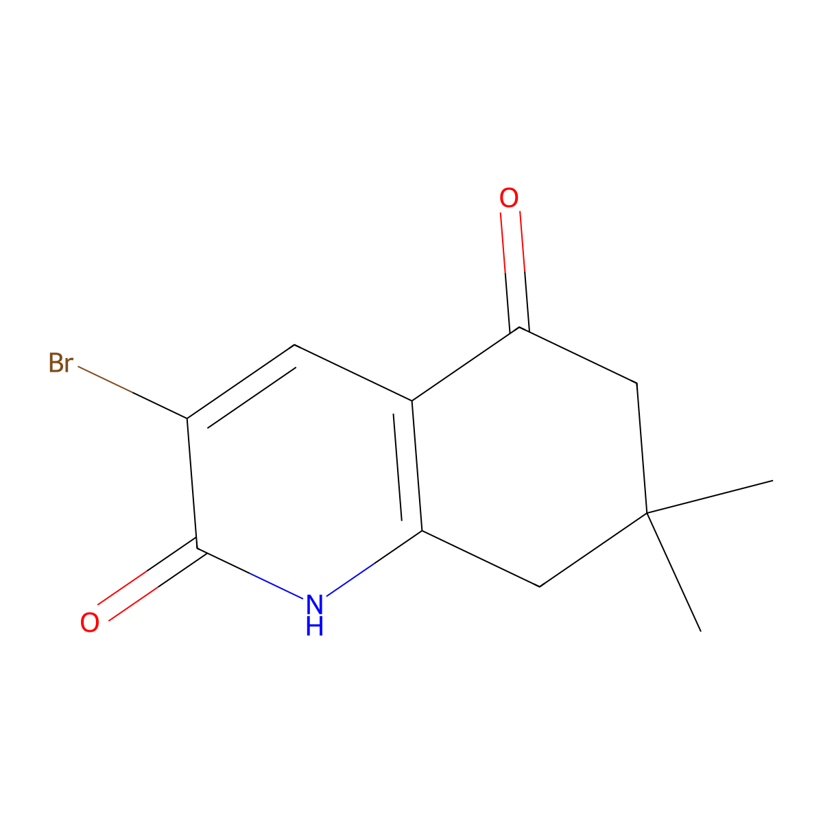 3-Bromo-7,7-dimethyl-7,8-dihydroquinoline-2,5(1H,6H)-dione molecular structure, CAS 1007107-51-8