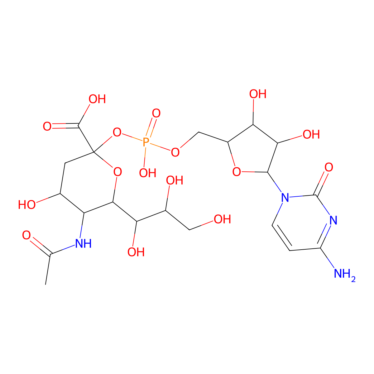 CMP-Neu5Ac molecular structure, CAS 1007117-62-5