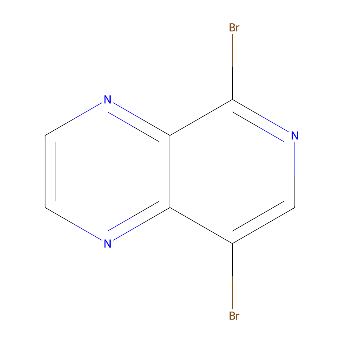 5,8-Dibromopyrido[3,4-b]pyrazine molecular structure, CAS 1007128-70-2