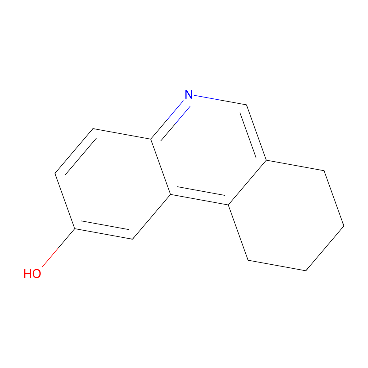 2-Phenanthridinol, 7,8,9,10-tetrahydro- molecular structure, CAS 100713-03-9