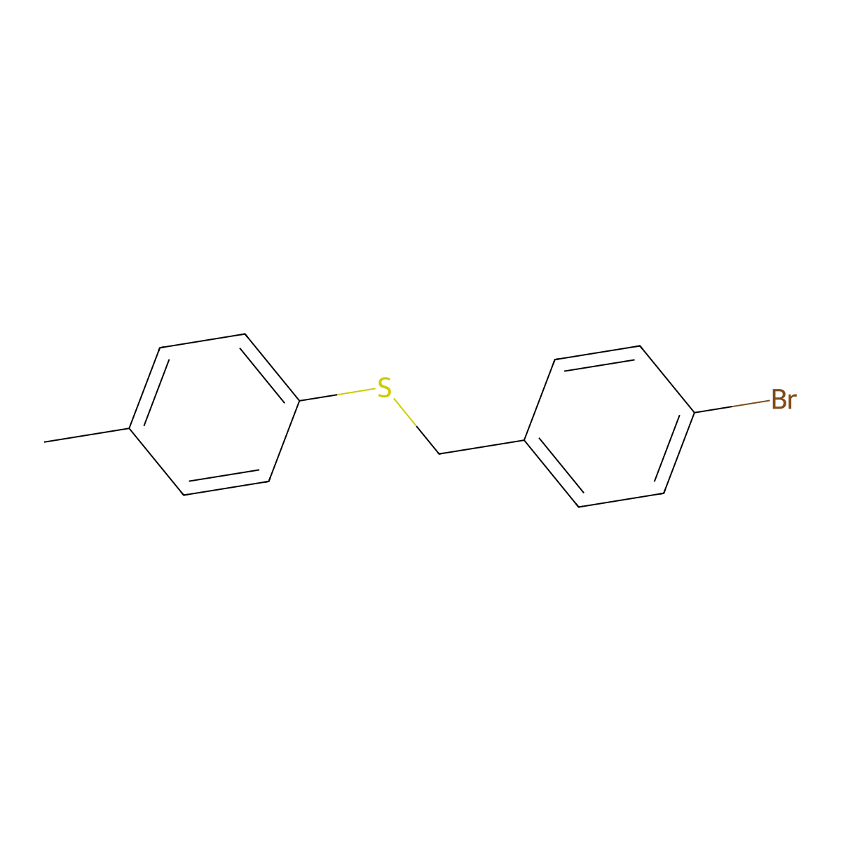 p-Tolyl(p-bromobenzyl) sulfide molecular structure, CAS 100716-25-4
