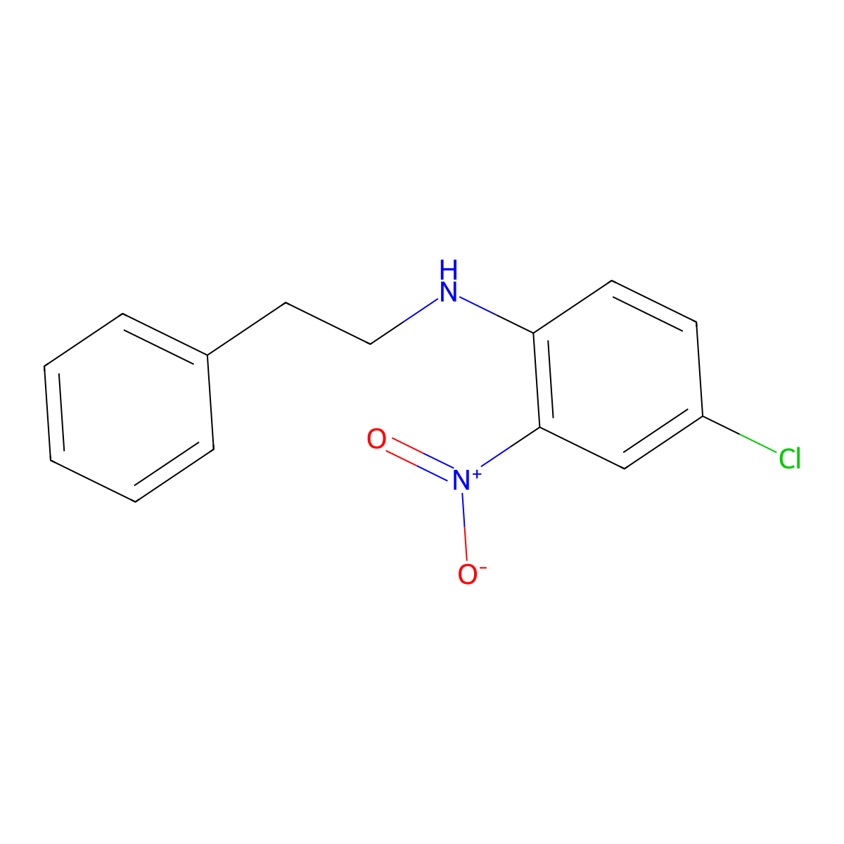 (4-Chloro-2-nitrophenyl)(2-phenylethyl)amine molecular structure, CAS 100716-41-4