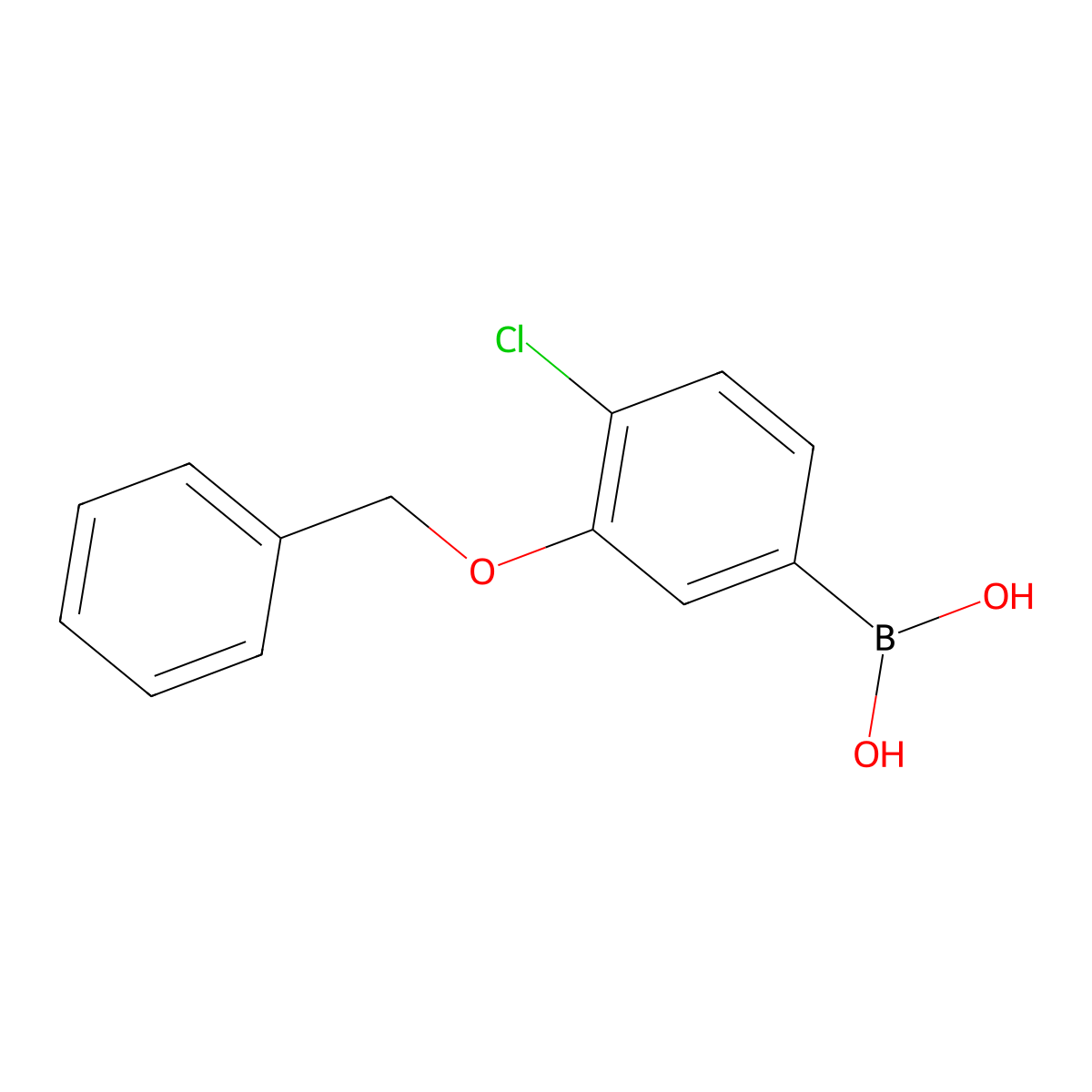 (3-(Benzyloxy)-4-chlorophenyl)boronic acid molecular structure, CAS 1007170-24-2