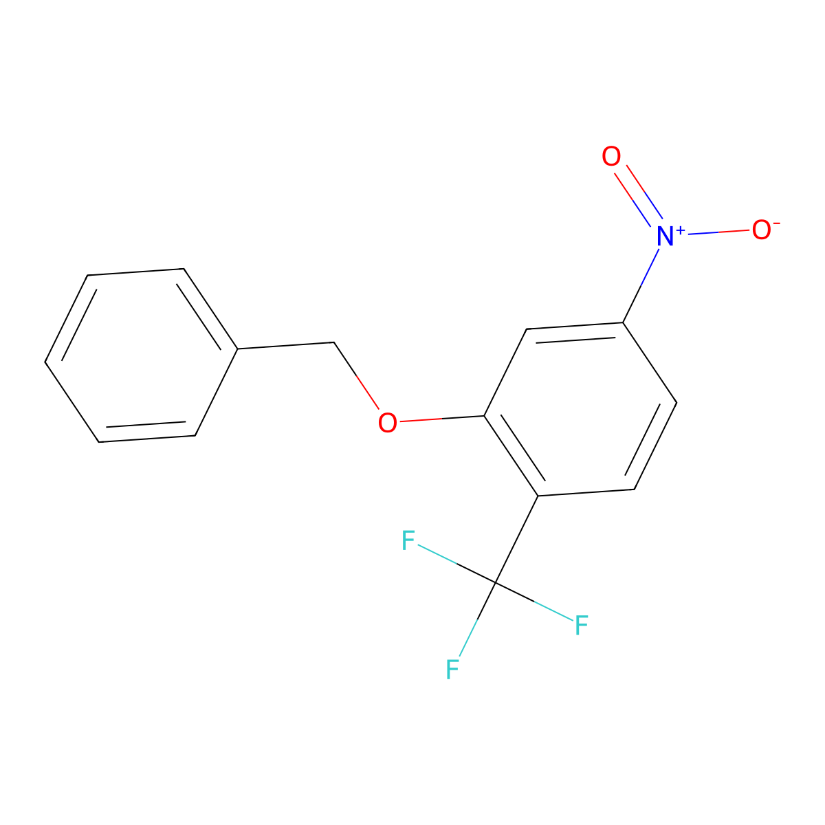 2-(Benzyloxy)-4-nitro-1-(trifluoromethyl)benzene molecular structure, CAS 1007170-56-0