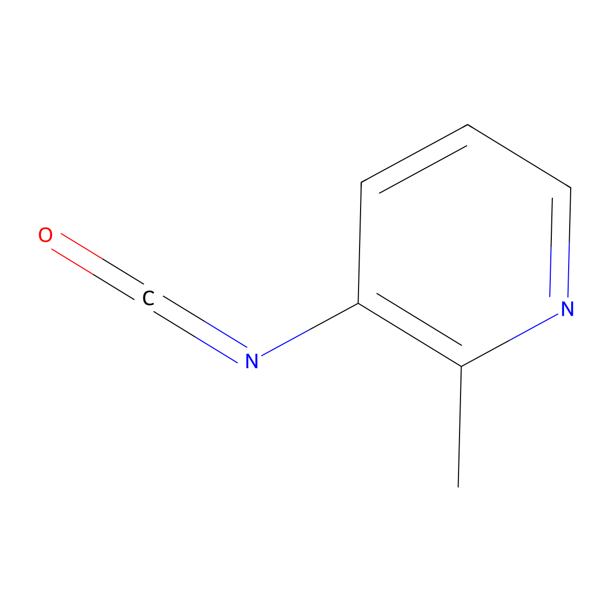 3-Isocyanato-2-methylpyridine molecular structure, CAS 1007212-57-8