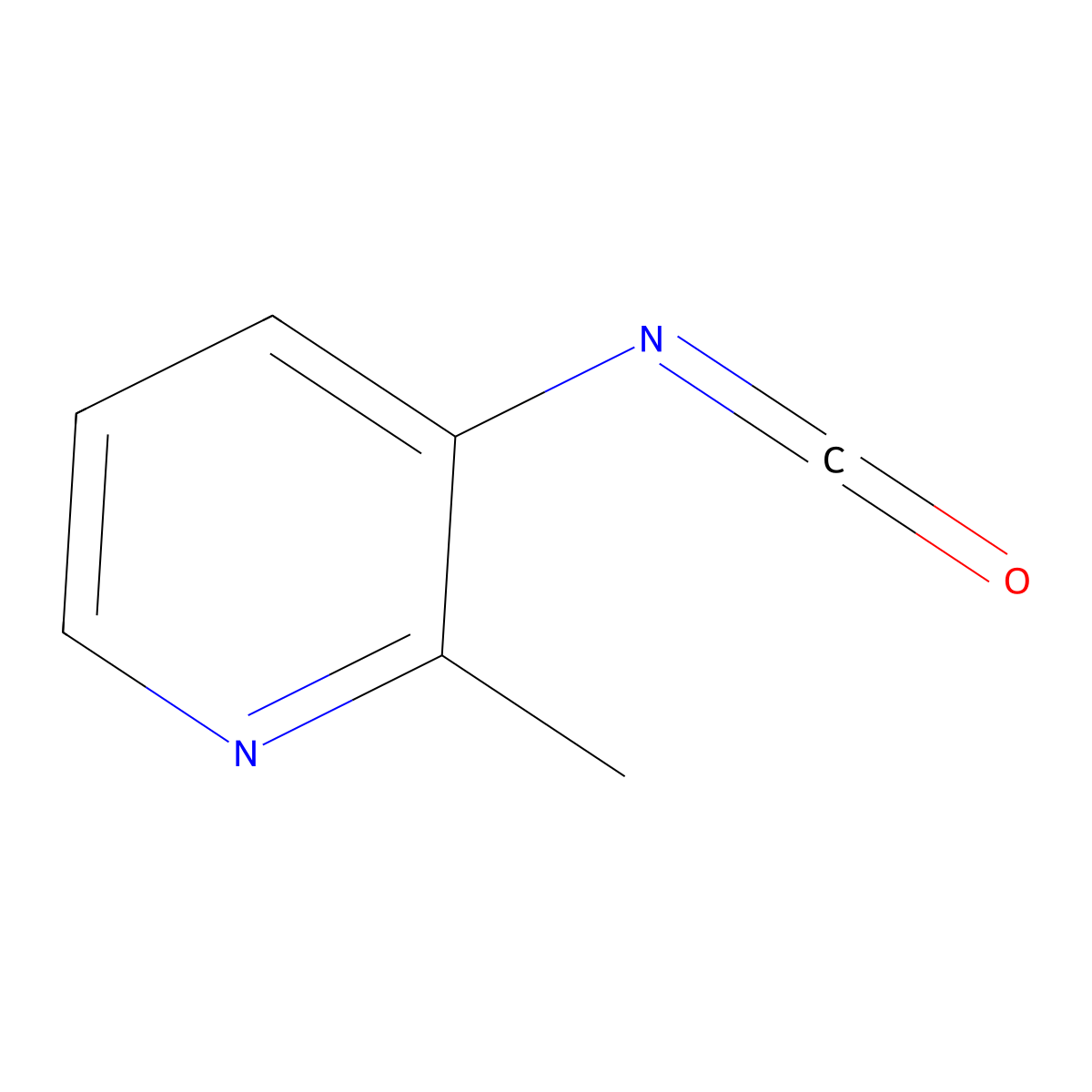 3-Isocyanato-2-methylpyridine molecular structure, CAS 1007212-57-8