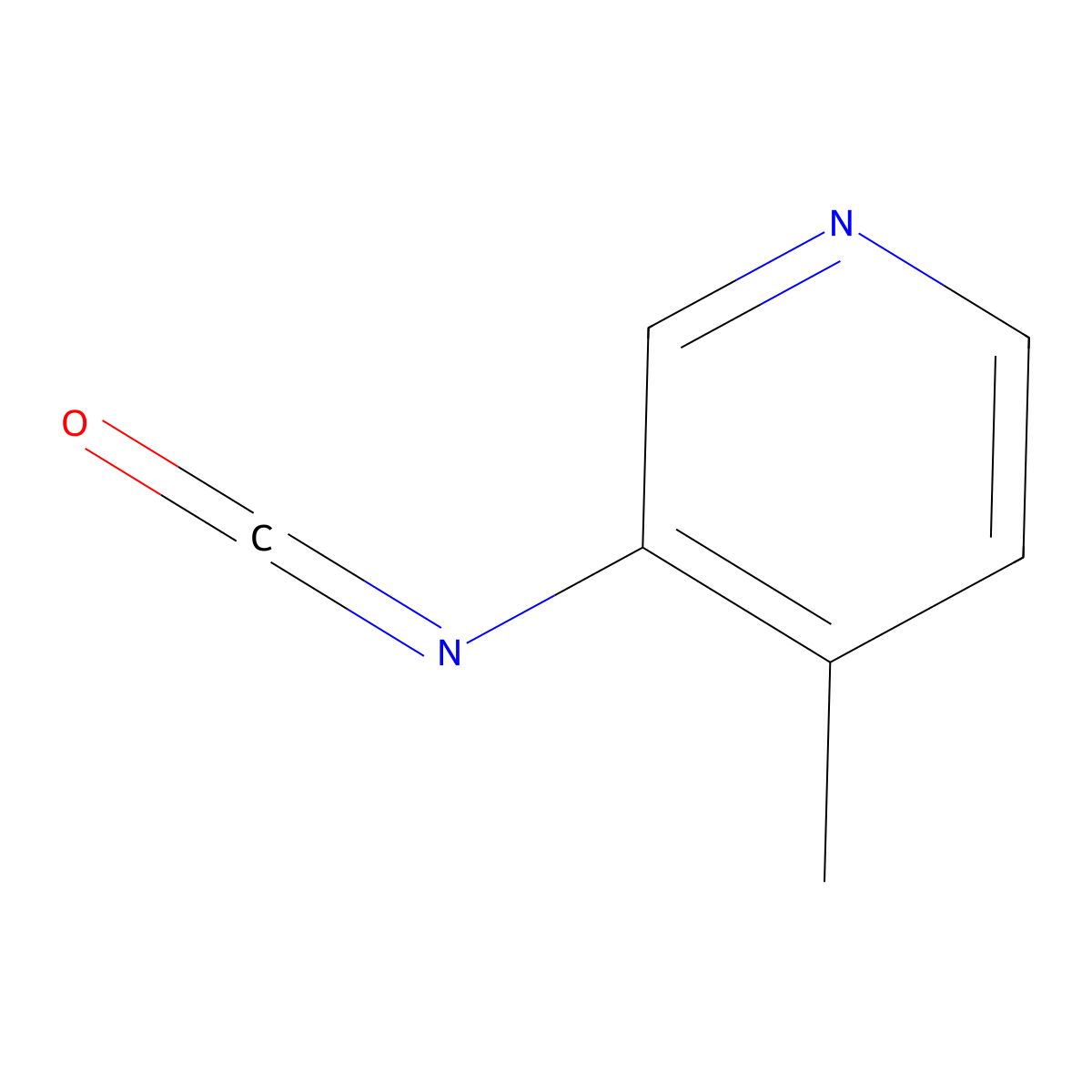 3-Isocyanato-4-methylpyridine molecular structure, CAS 1007212-62-5
