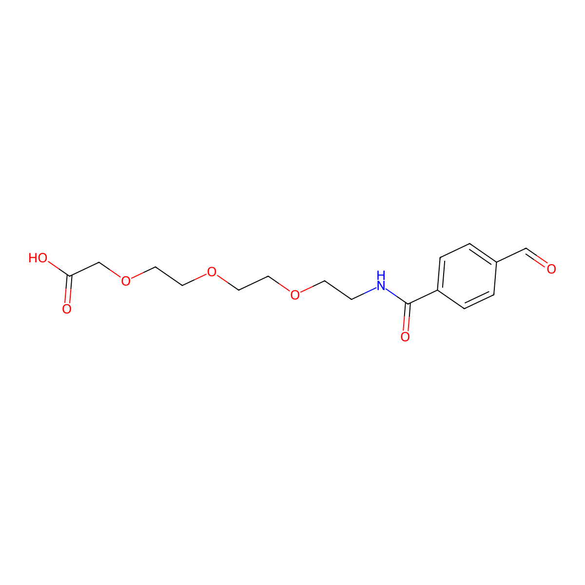 Ald-Ph-amido-PEG3-C-COOH molecular structure, CAS 1007215-91-9