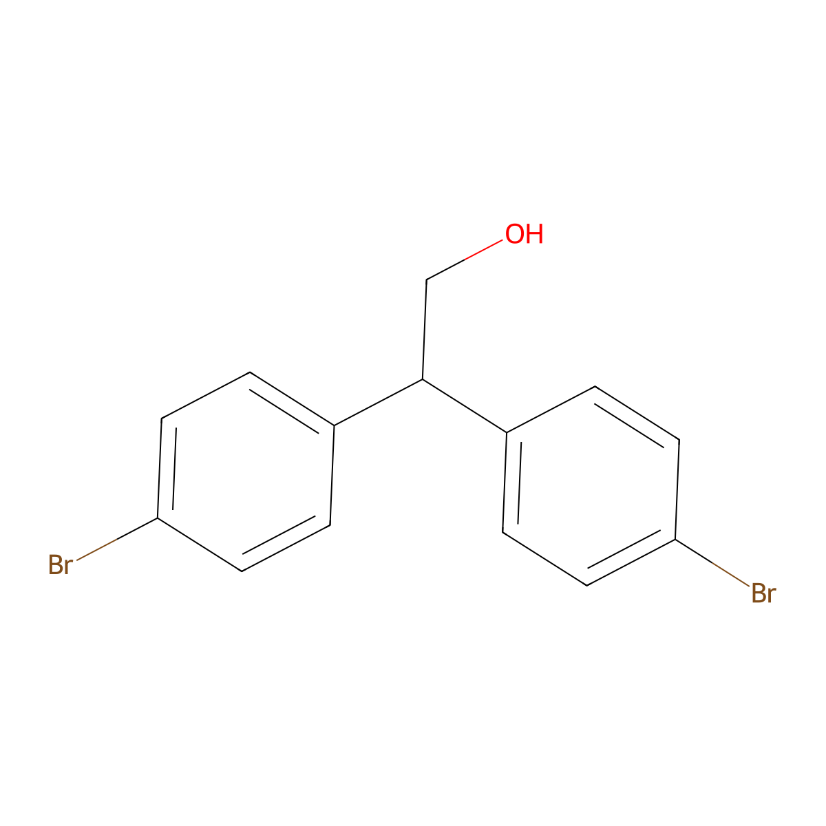 2,2-Bis(4-bromophenyl)ethan-1-OL molecular structure, CAS 1007224-79-4