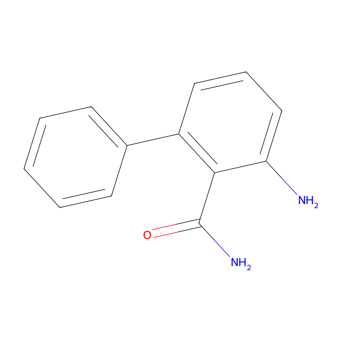 3-Aminobiphenyl-2-carboxamide molecular structure, CAS 100723-85-1