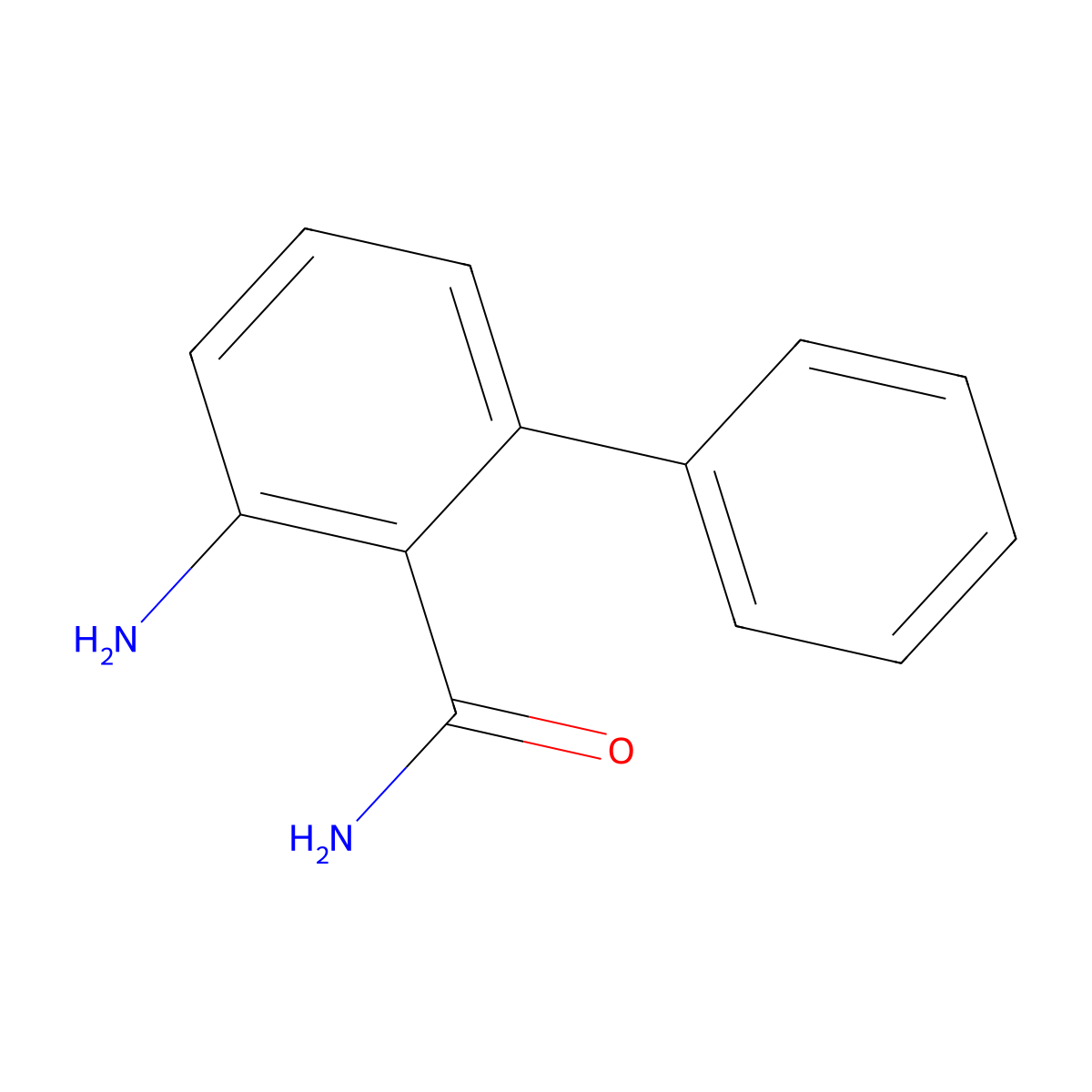 3-Aminobiphenyl-2-carboxamide molecular structure, CAS 100723-85-1
