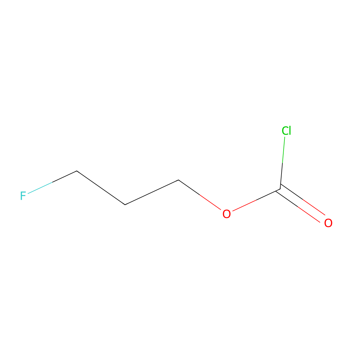 3-Fluoropropyl chloroformate molecular structure, CAS 1007230-90-1