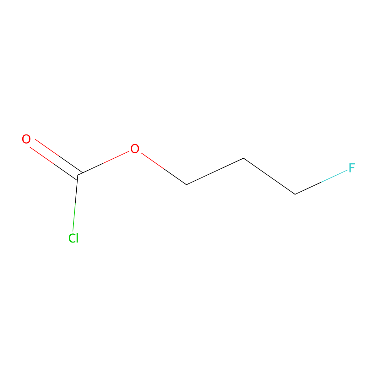 3-Fluoropropyl chloroformate molecular structure, CAS 1007230-90-1