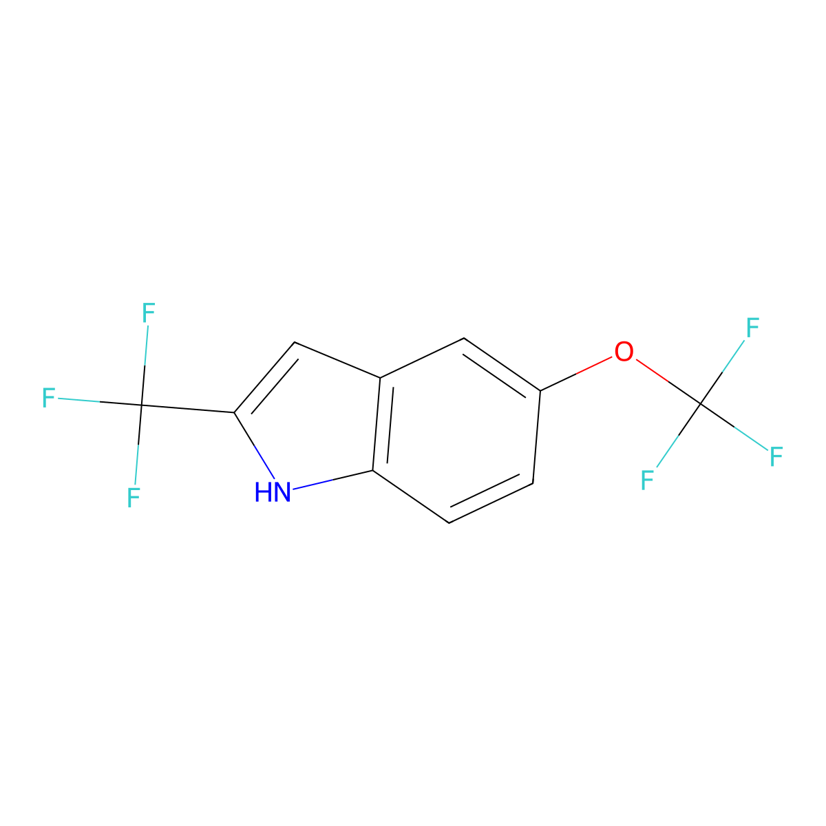 5-(Trifluoromethoxy)-2-(trifluoromethyl)-1h-indole molecular structure, CAS 1007235-31-5