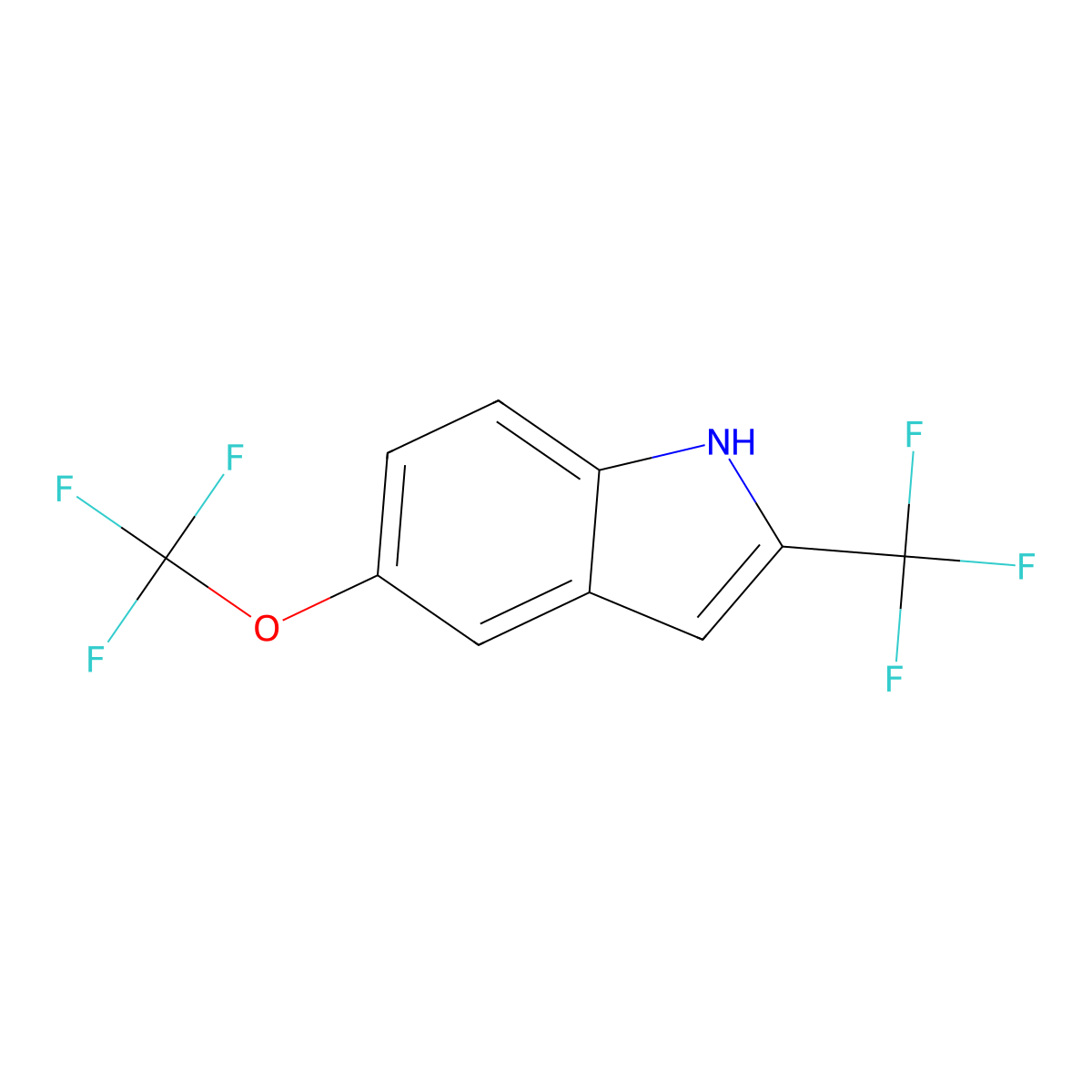 5-(Trifluoromethoxy)-2-(trifluoromethyl)-1h-indole molecular structure, CAS 1007235-31-5