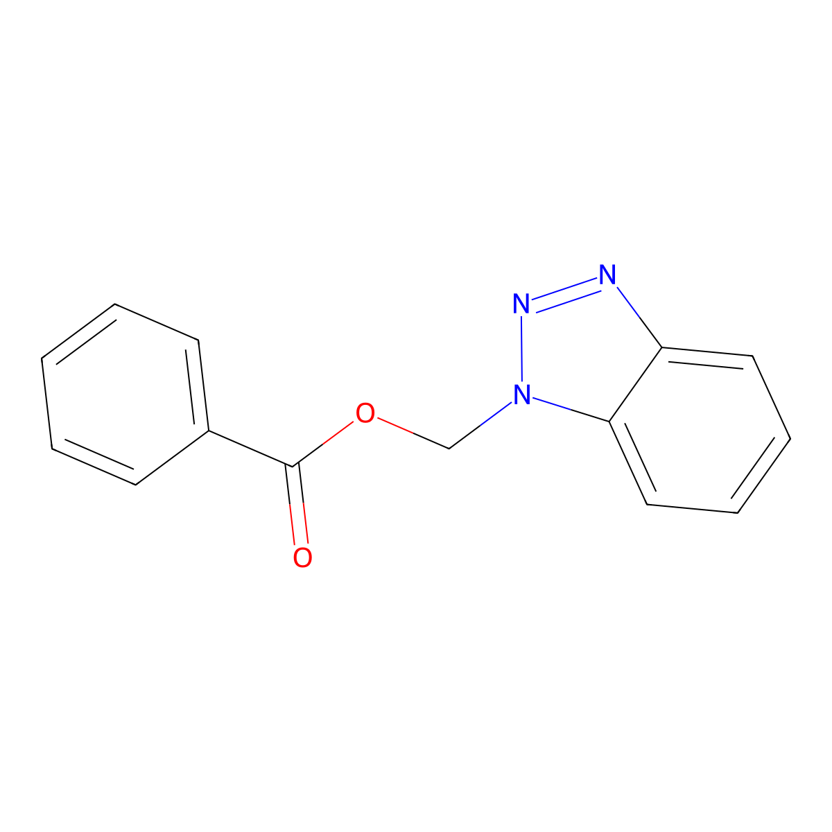 1H-1,2,3-Benzotriazol-1-ylmethyl benzoate molecular structure, CAS 100726-41-8